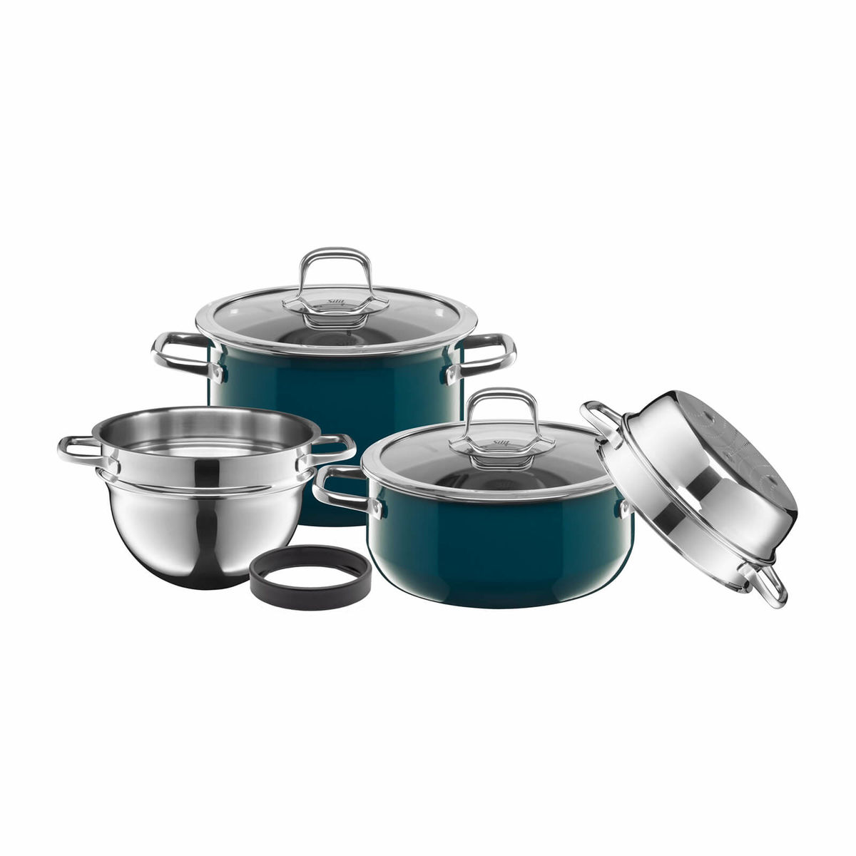 Image of Silit Compact Topf-Set 4-teilig petrol bei nettoshop.ch