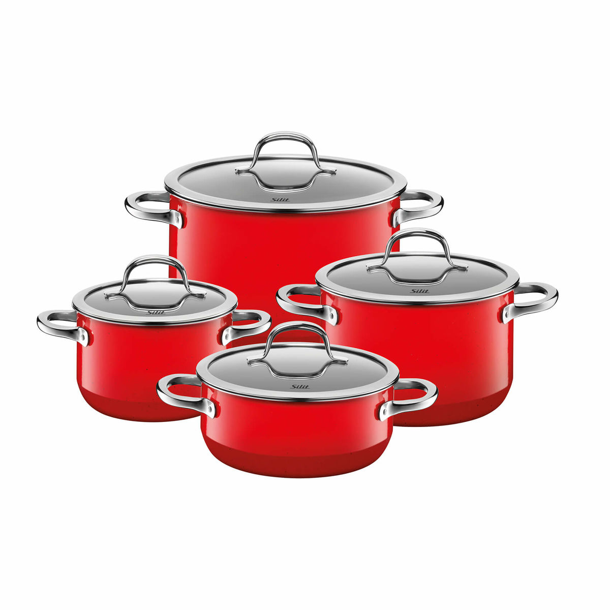 Image of Silit Passion Topf-Set 4-teilig rot bei nettoshop.ch