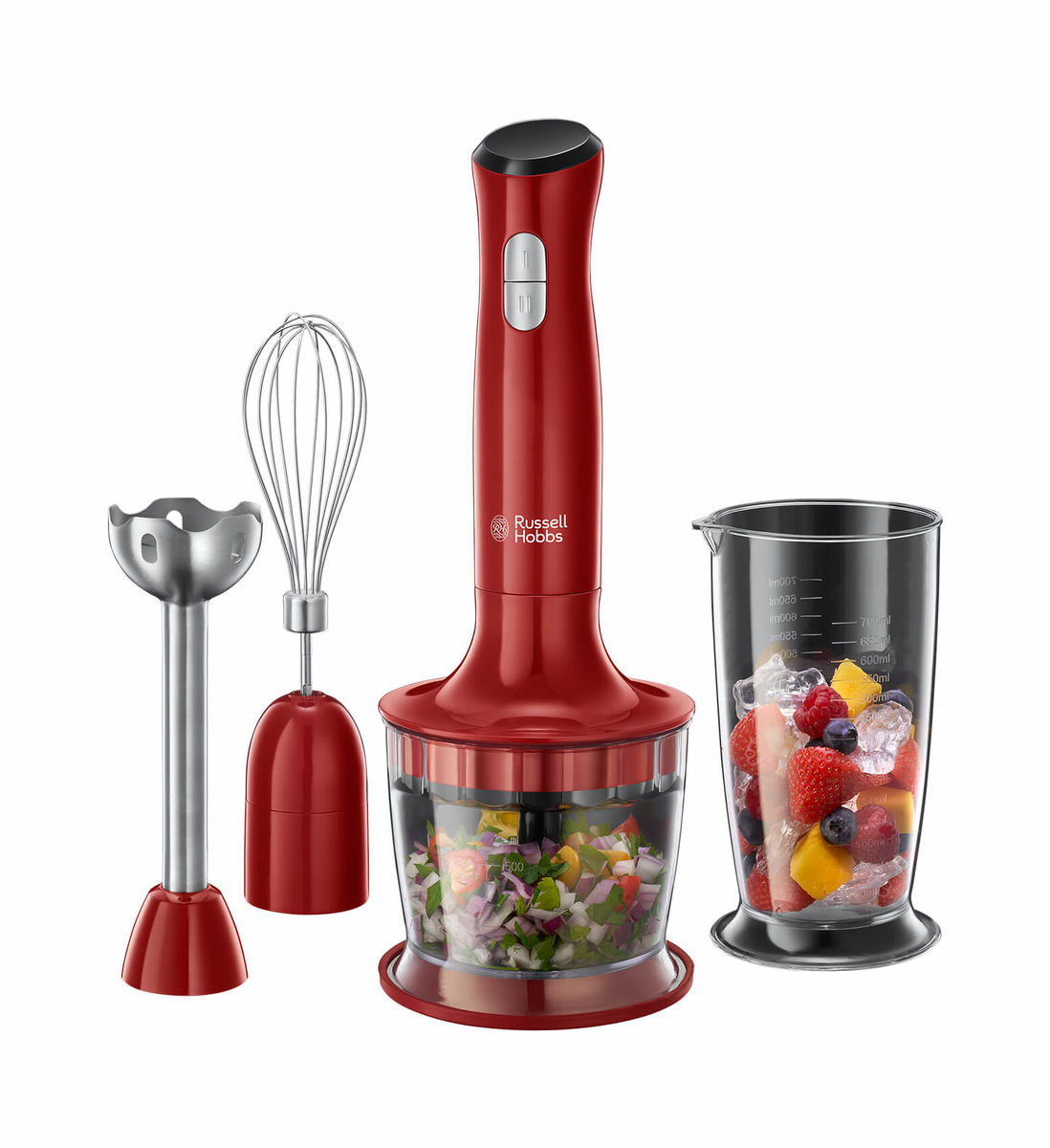 Image of Russell Hobbs Desire 24700-56 3in1 Stabmixer rot bei nettoshop.ch