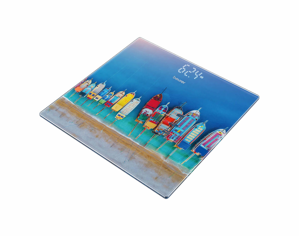 Image of Beurer GS 215 Boats Glaswaage Personenwaage blau bei nettoshop.ch