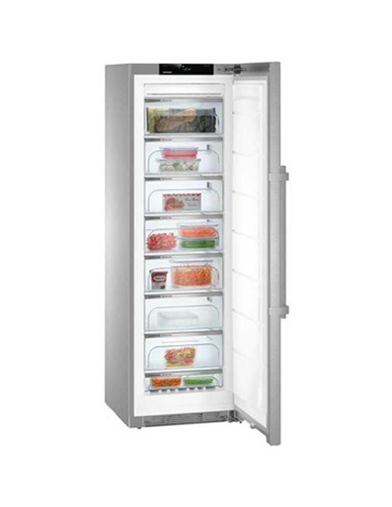 Image of Liebherr SGNes 4375 BluPerformance Gefrierschrank Edelstahl rechts bei nettoshop.ch