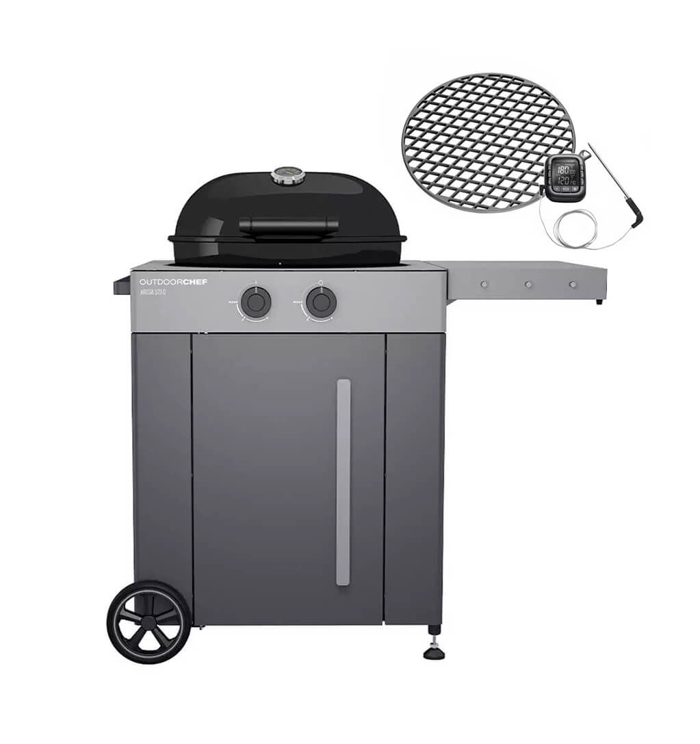 Image of OUTDOORCHEF AROSA 570 G Steel inkl. Wabenrost &Thermometer bei nettoshop.ch