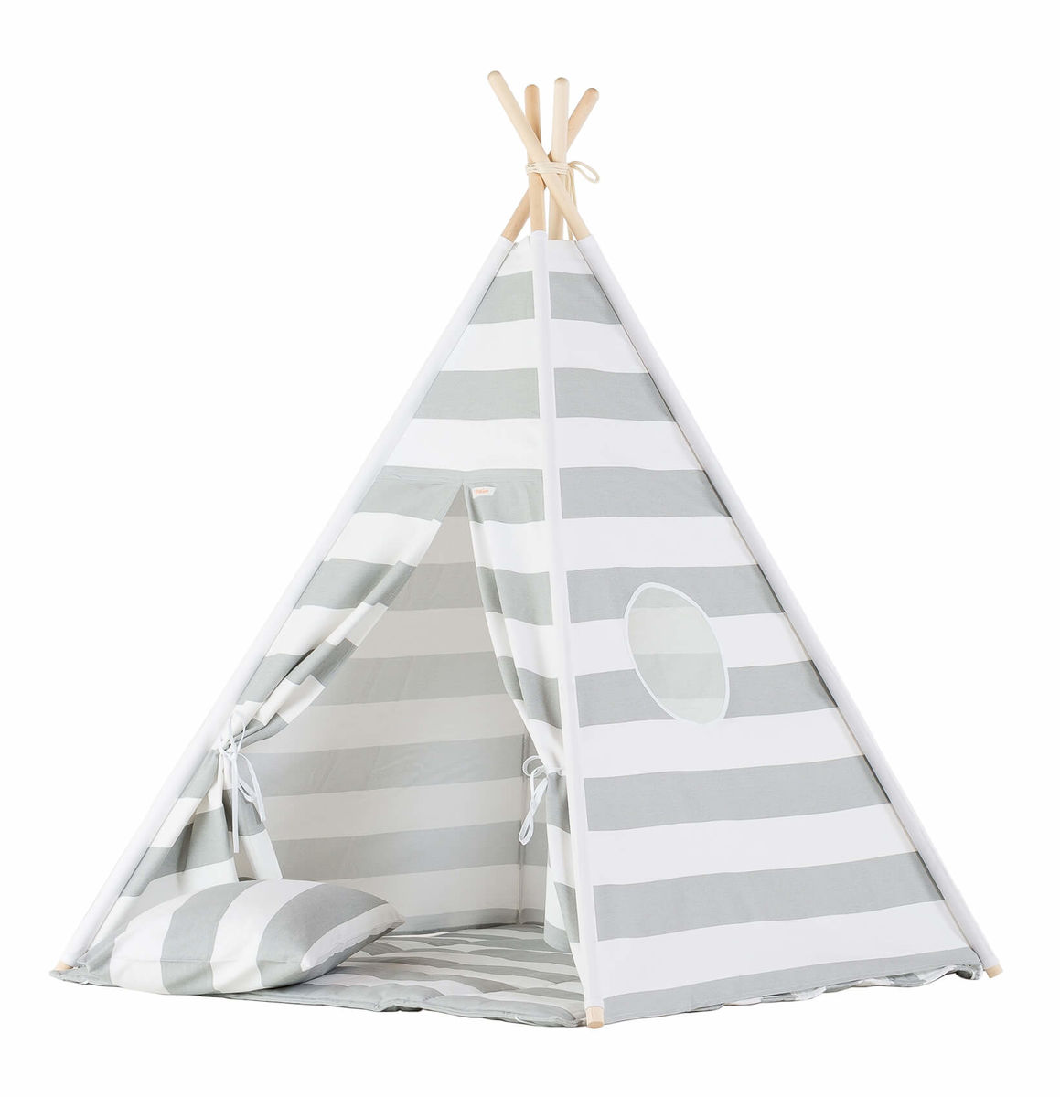 Image of WigiWama Streifen Tipi Zelt grau bei nettoshop.ch