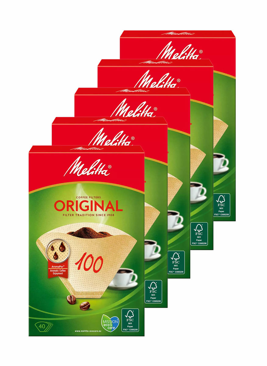 Image of Melitta Filtertüten 100 / 40 Stk. Set Zubehör bei nettoshop.ch