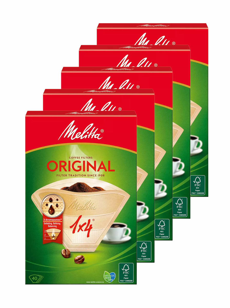 Image of Melitta Filtertüten 1x4 / 40 Stk. Set Zubehör bei nettoshop.ch