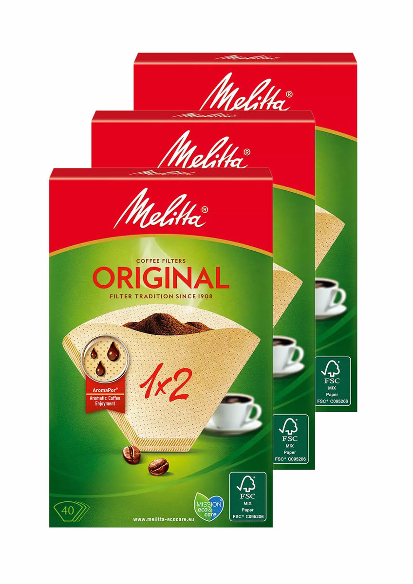 Image of Melitta Filtertüten 1x2 / 40 Stk. Set Zubehör bei nettoshop.ch