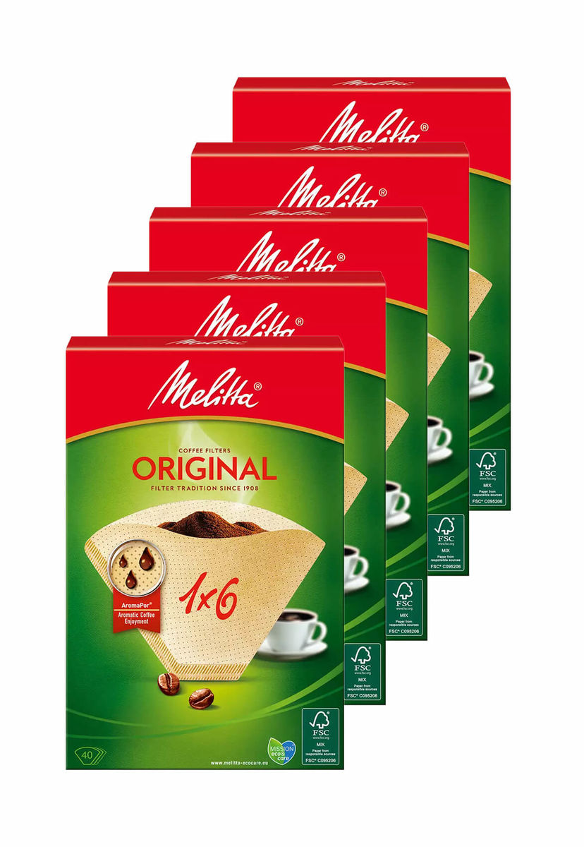 Image of Melitta Filtertüten 1x6 / 40 Stk. Set Zubehör bei nettoshop.ch