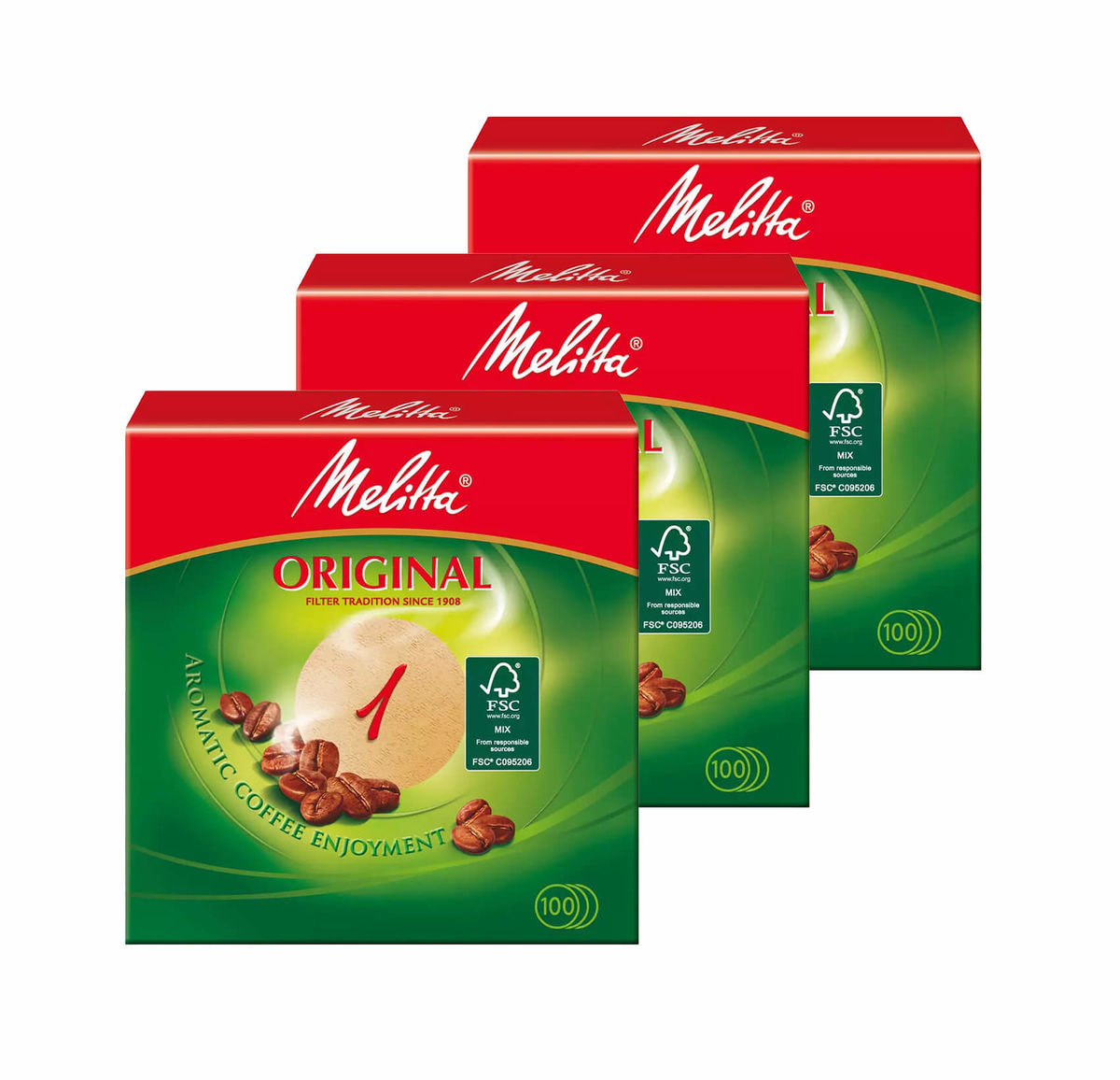 Image of Melitta Filtertüten Original Nr. 1 / 94 mm Set Zubehör bei nettoshop.ch