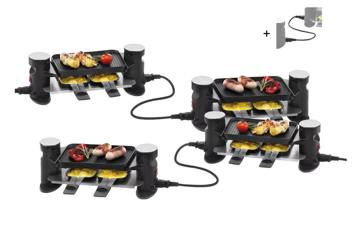 Image of Trisa Raclette Connect 2x 2 Plus 2 Raclettegerät inkl.Verbindungskabel bei nettoshop.ch