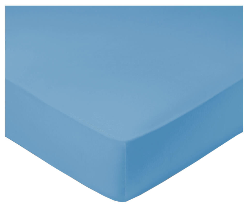 Image of Billerbeck Home Textiles Fixleintuch 90-100 x 190-200 cm blau bei nettoshop.ch