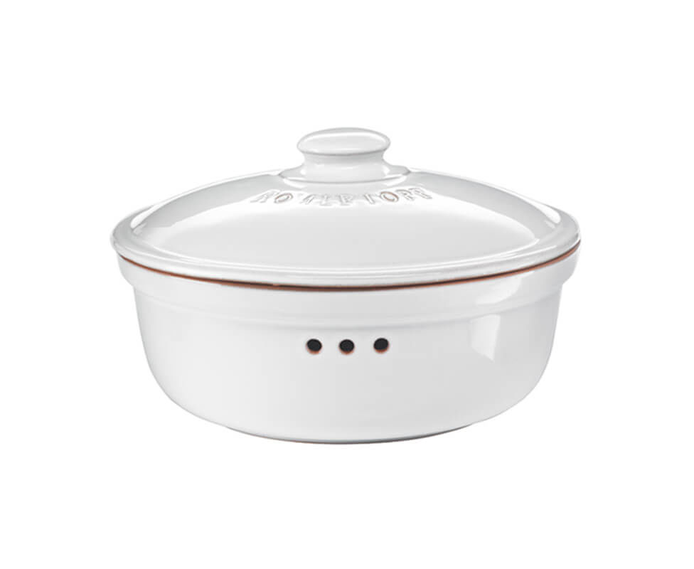 Image of Römertopf Brottopf oval 29.5x20cm weiss bei nettoshop.ch