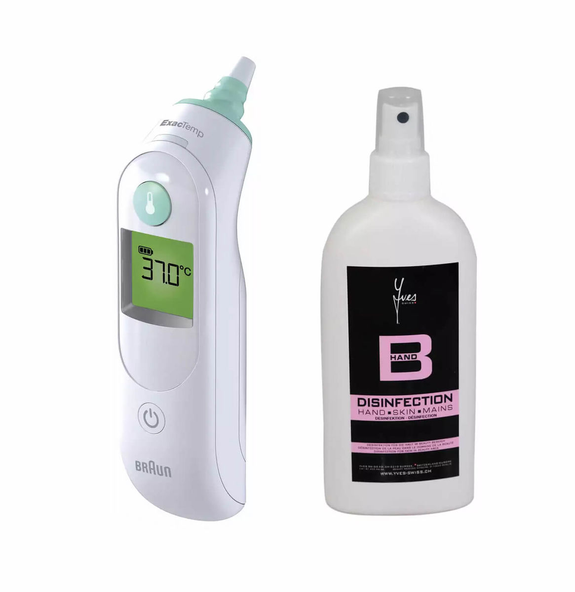 Image of Braun ThermoScan 6 Fieberthermometer & Desinfektionsmittel 100ml bei nettoshop.ch