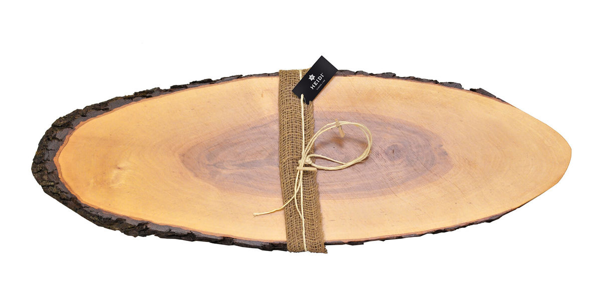 Image of Heidi Cheese Line 700x260x20mm Holzbrett Rinde bei nettoshop.ch