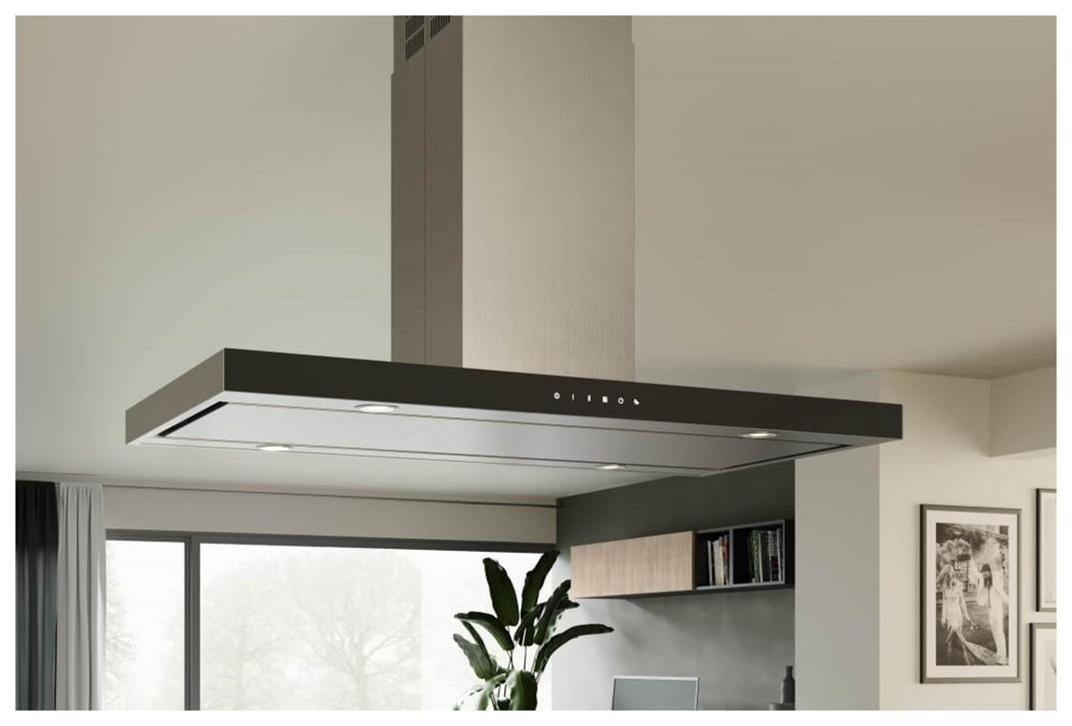 Image of Edelux edel pearl Island Inselhaube Glas / Schwarz bei nettoshop.ch