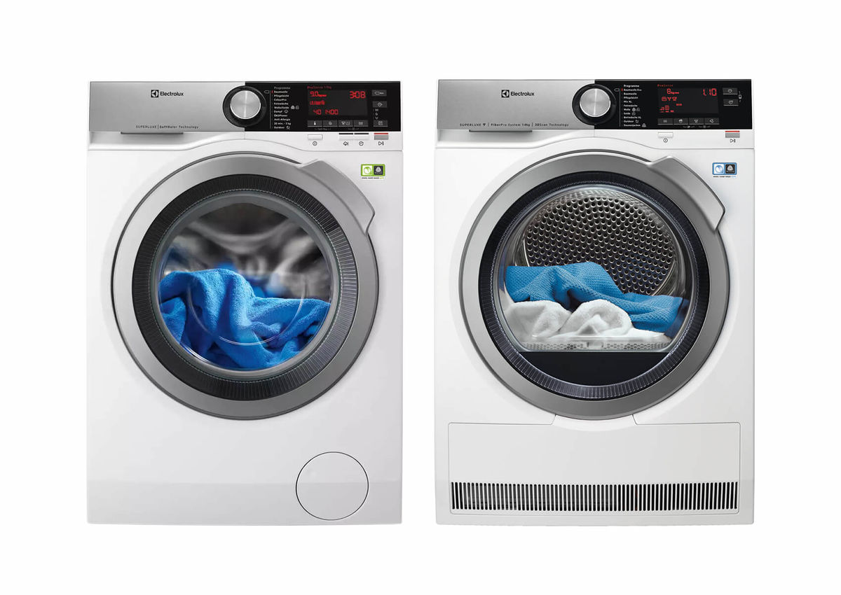 Image of Electrolux WASL2E300 Waschmaschine links und TWSL4E303 Tumbler rechts bei nettoshop.ch
