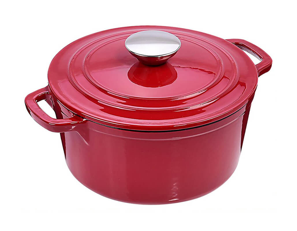 Image of Nouvel Gussbräter rund 10 cm rot-schwarz bei nettoshop.ch