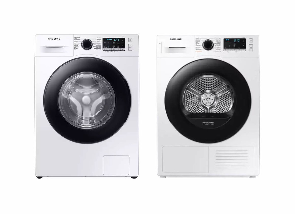 Image of Samsung WW80TA049AE/WS Waschmaschine DV80TA020AE/WS Tumbler bei nettoshop.ch