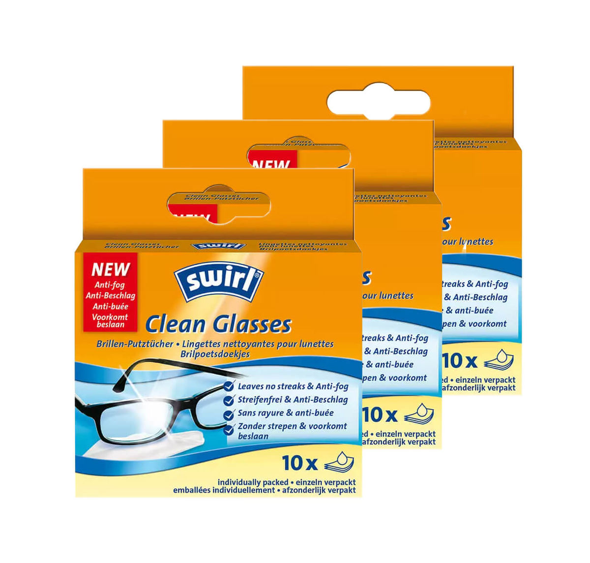 Image of Swirl Brillenputztücher 3x 10Stk. Zubehör bei nettoshop.ch
