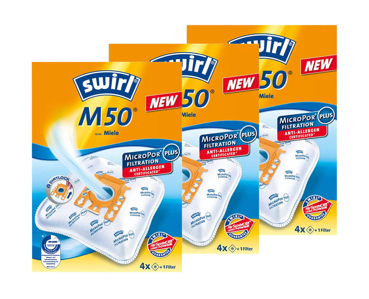 Image of Swirl 3x 50 MicroPor AirSpace Staubsaugerbeutel M bei nettoshop.ch
