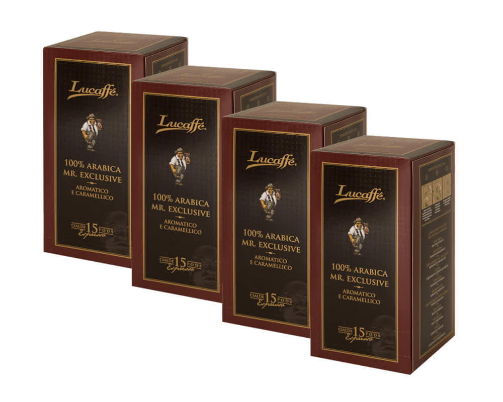 Image of Lucaffe Venturelli Mr.Exclusive Espresso Pads 15Stk.(4x15-erSchachtel) bei nettoshop.ch