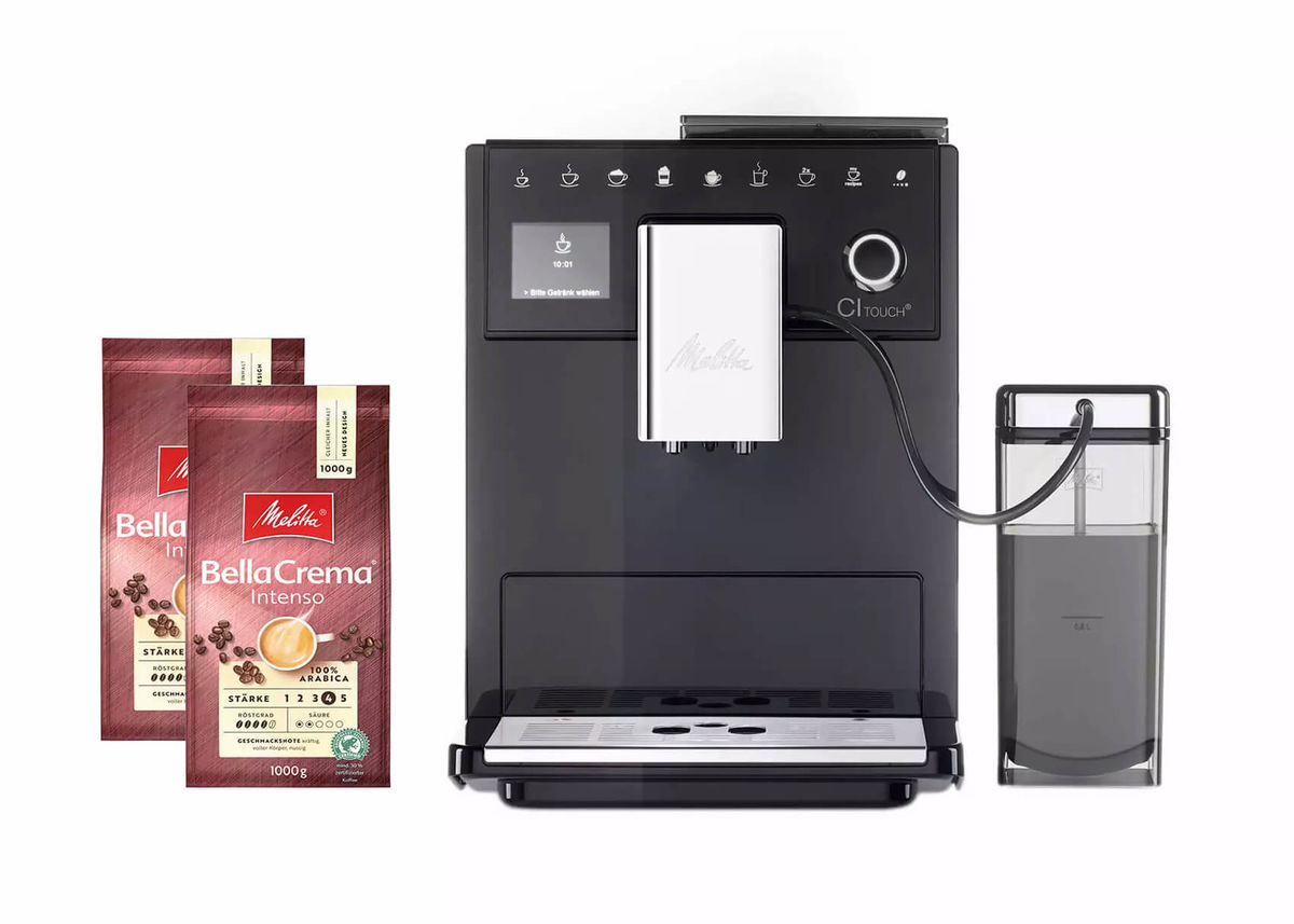Image of Melitta CI Touch F630-102 schwarz + 2kg Bella Crema Intenso bei nettoshop.ch