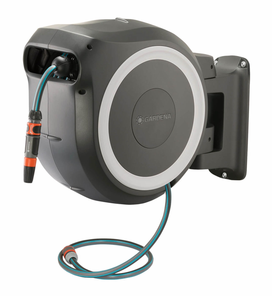 Image of Gardena Wandschlauchbox RollUp M/L (weiss) 25 m bei nettoshop.ch
