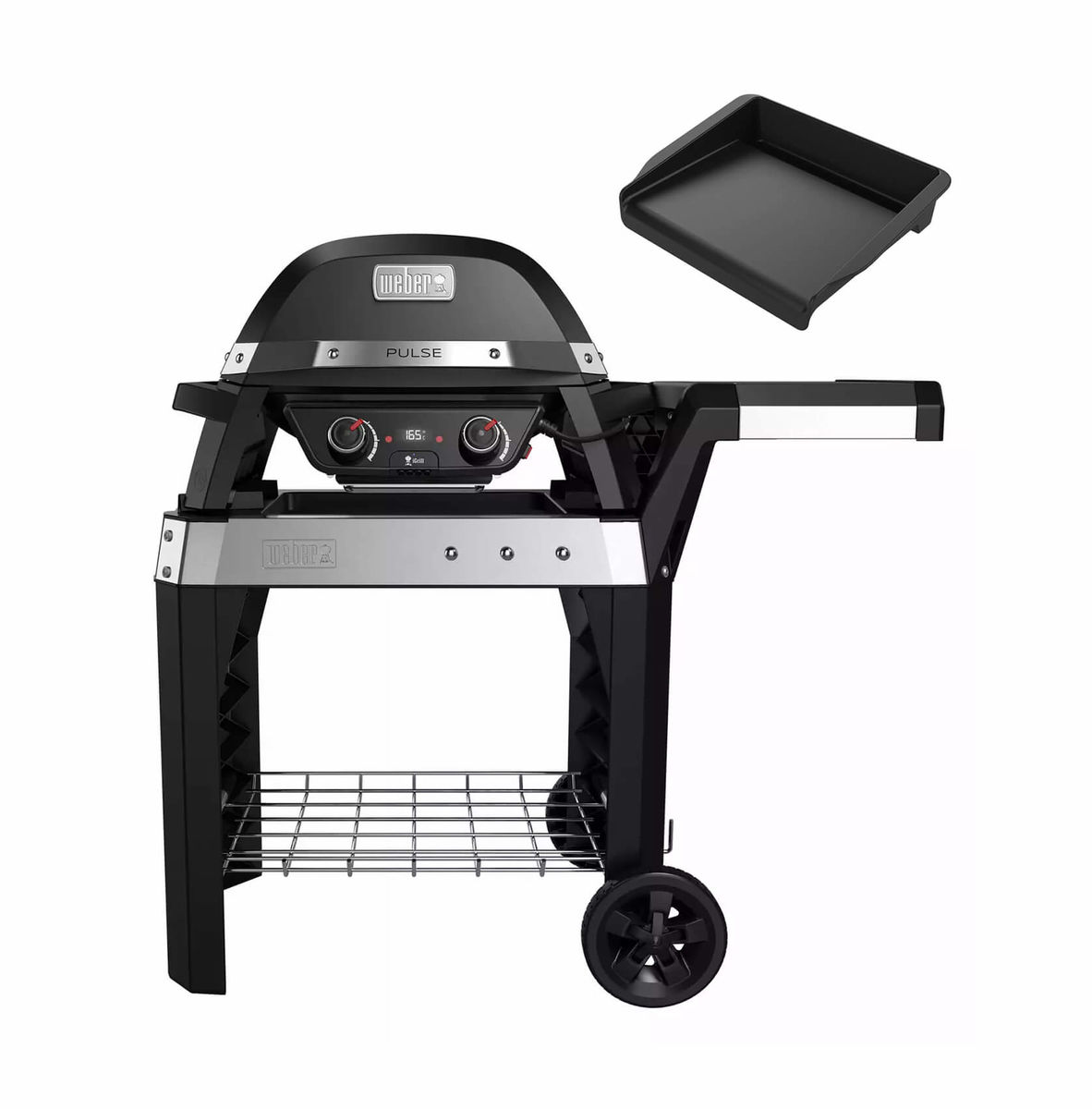 Image of Weber PULSE 2000 Black mit Rollwagen inkl. Grillplatte bei nettoshop.ch