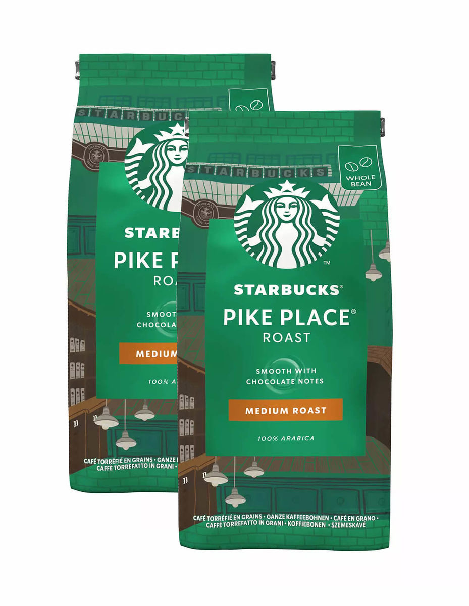 Image of Starbucks 2x Kaffeebohnen Pike Place Medium Roast 450g bei nettoshop.ch