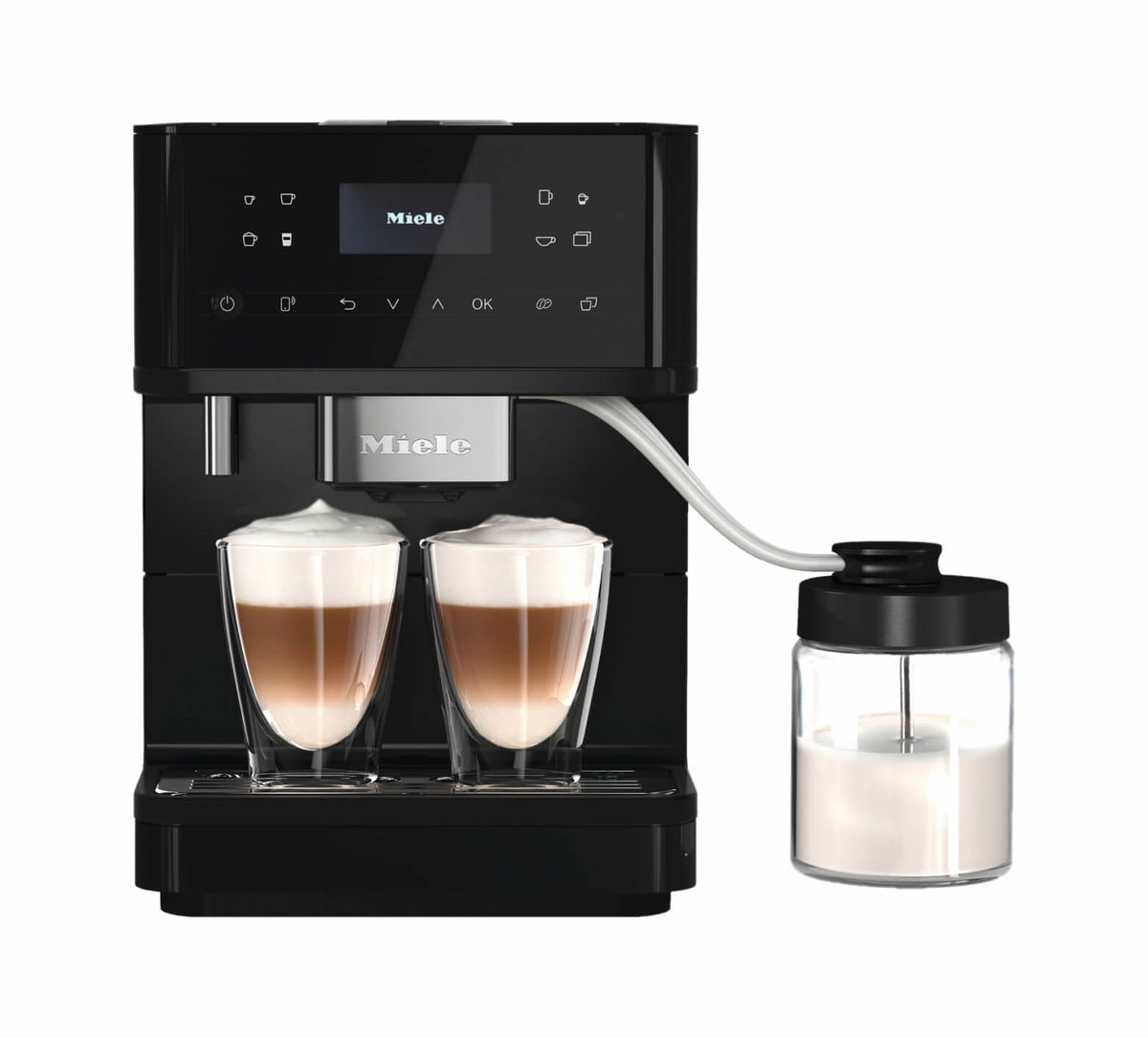 Image of Miele CM 6560 Kaffeemaschine Vollautomat Obsidianschwarz Pearl bei nettoshop.ch