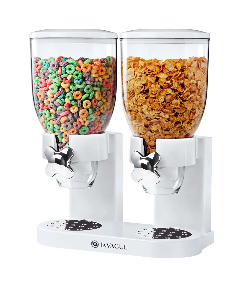 Image of La Vague MIAM Doppelter Cerealienspender weiss bei nettoshop.ch