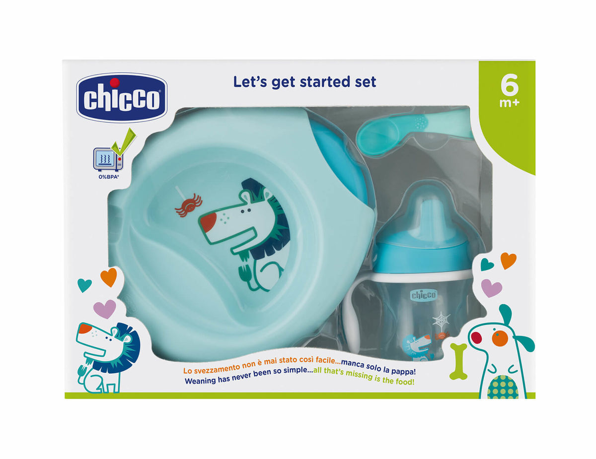 Image of Chicco Mahlzeit Geschenk-Set 6m+ blau bei nettoshop.ch
