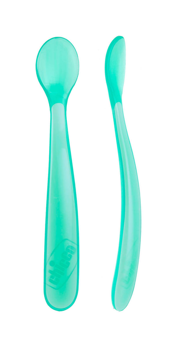 Image of Chicco Boy Fütterlöffel aus weichem Silikon Duopack bei nettoshop.ch