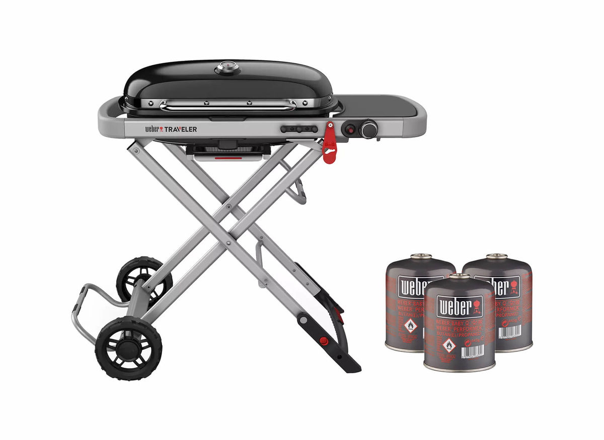 Image of Weber Traveler Grill inkl. Gas-Kartusche  bei nettoshop.ch