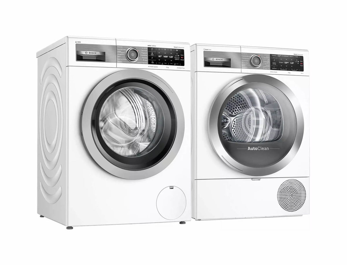 Image of Bosch WAVH8E41CH Waschmaschine links WTXH7E50CH Tumbler bei nettoshop.ch