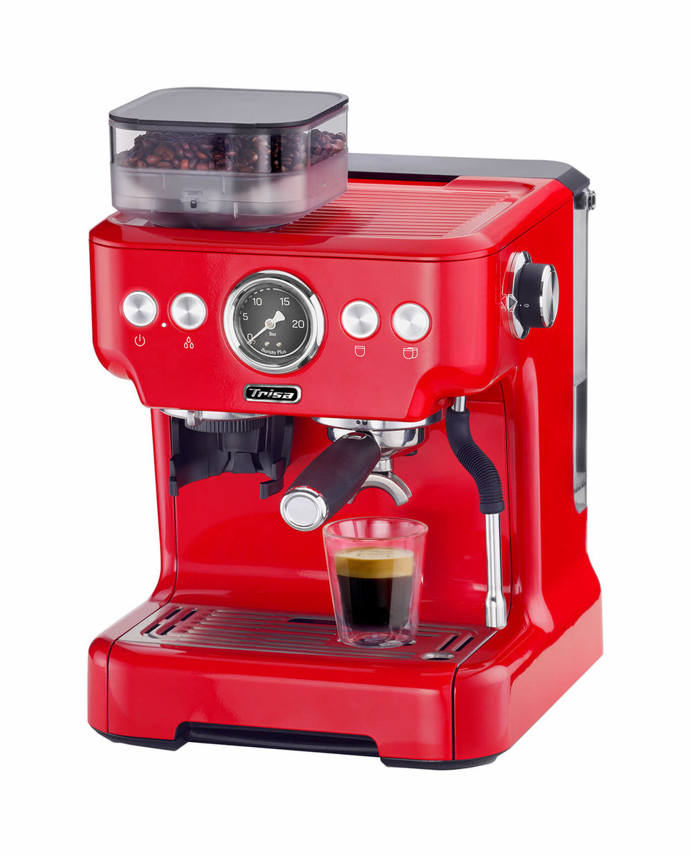Image of Trisa Barista Plus Espressomaschine rot bei nettoshop.ch