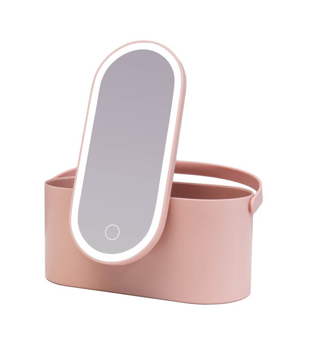 Image of Ailoria MAGNIFIQUE Beautycase mit LED-Spiegel pink bei nettoshop.ch