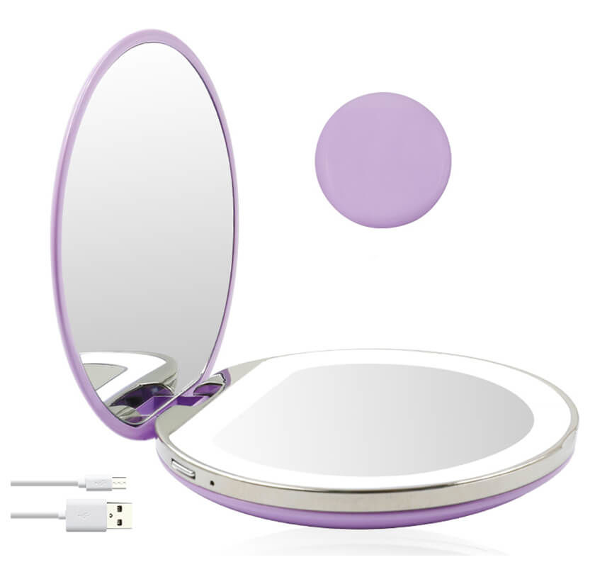 Image of Ailoria MAQUILLAGE Taschenspiegel mit LED lila bei nettoshop.ch