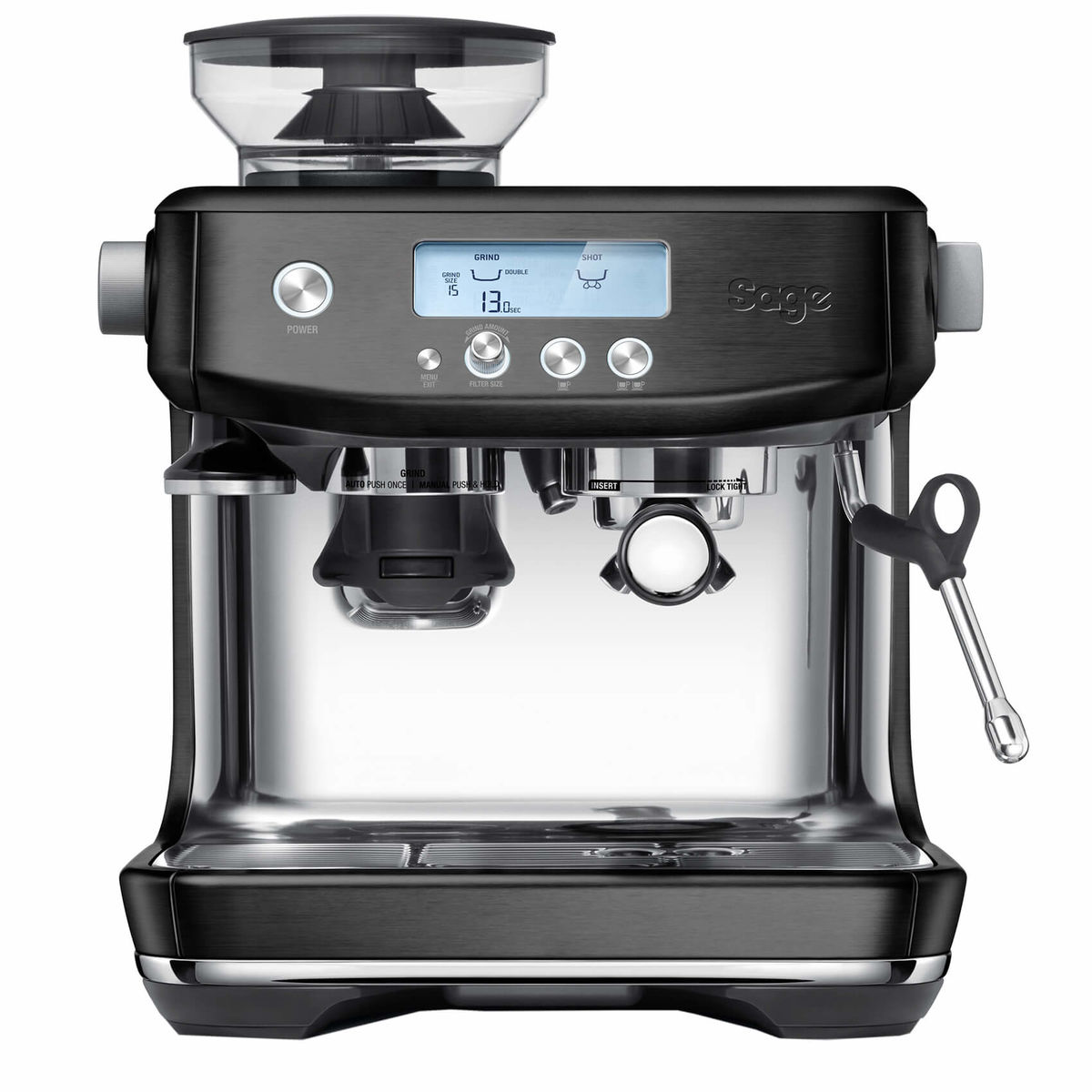 Image of Sage the Barista Pro™ Stainless Steel Black Siebträgermaschine bei nettoshop.ch