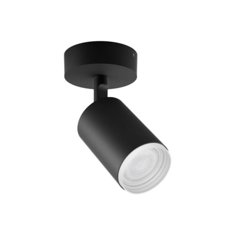 Image of Philips Hue White & Col, Amb, Fugato Spot 1 flg, schwarz 350lm bei nettoshop.ch