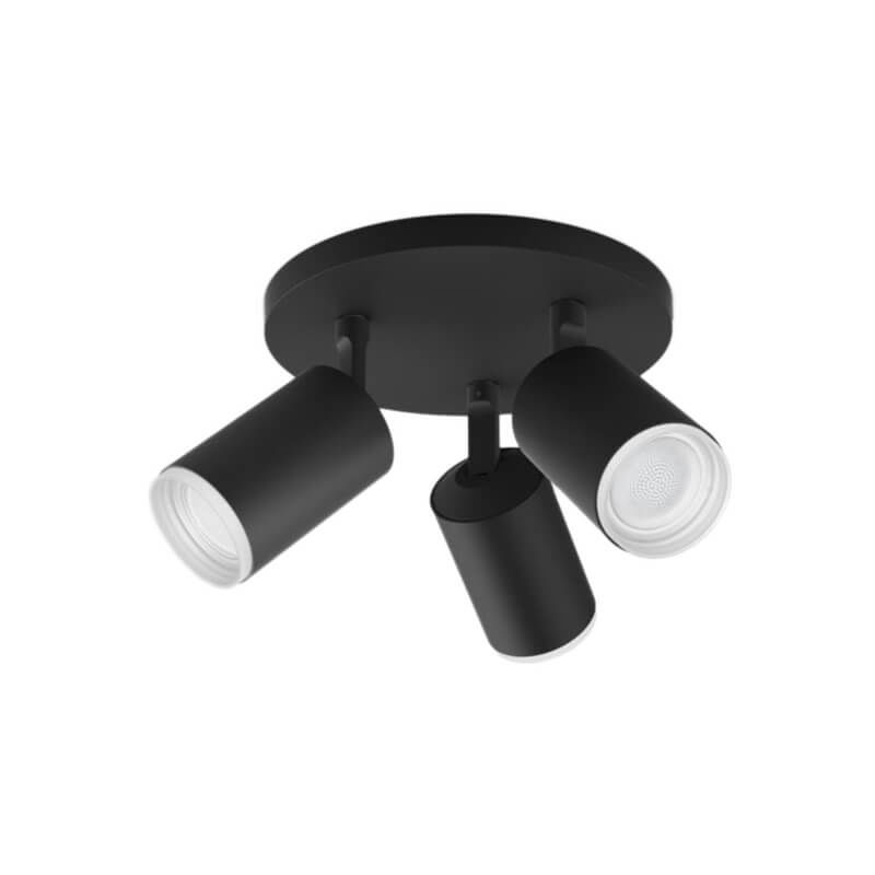 Image of Philips Hue White & Col, Amb, Fugato Spot 3 flg, schwarz 3 x 350lm bei nettoshop.ch