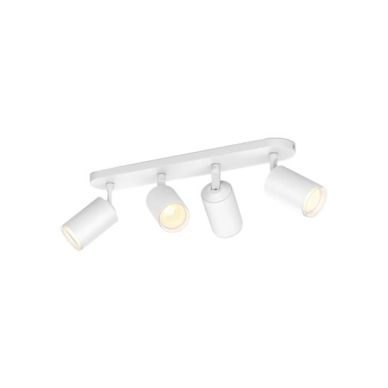 Image of Philips Hue White & Col, Amb, Fugato Spot 4 flg, weiss 4 x 350lm bei nettoshop.ch