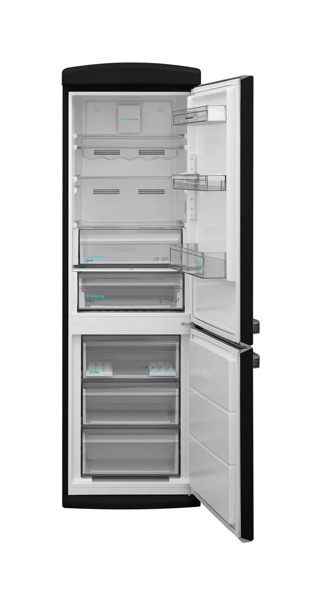 Image of Sharp SJ-RA10RMXBD-EU Kühlschrank Schwarz rechts bei nettoshop.ch