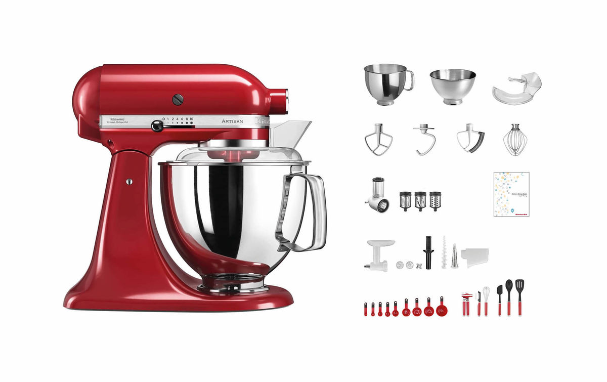 Image of Kitchenaid KSM200 Swiss Anniversary Set Küchenmaschine rot bei nettoshop.ch