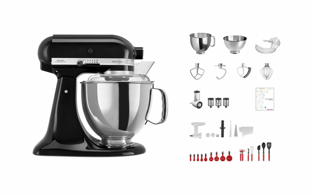 Image of Kitchenaid KSM200 Swiss Anniversary Set Küchenmaschine schwarz bei nettoshop.ch