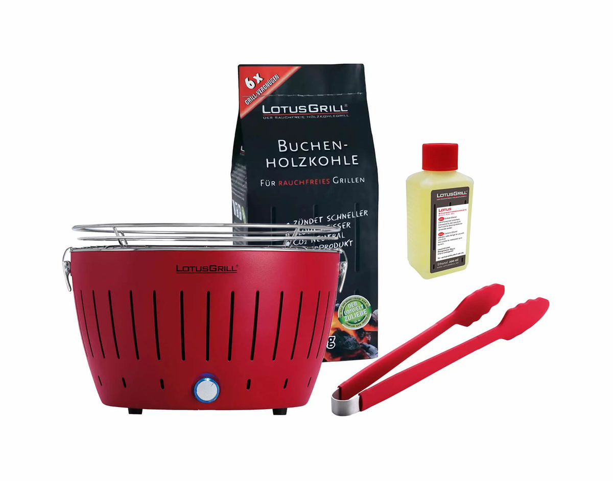 Image of LotusGrill Original Ø 32 cm Feuerrot inkl. Grillzubehör bei nettoshop.ch