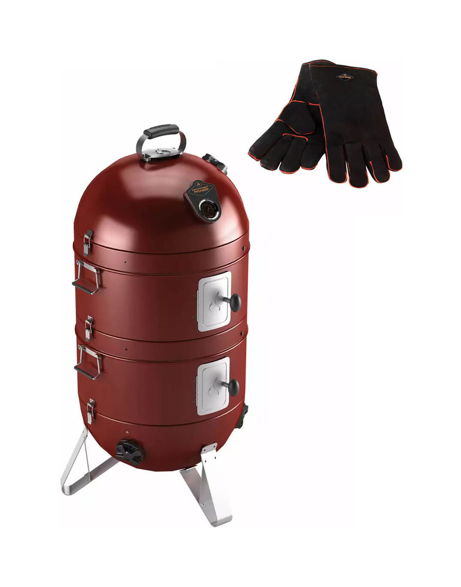 Image of FORNETTO RAZZO 18" Räucherofen rot inkl. Leder-Handschuhe bei nettoshop.ch