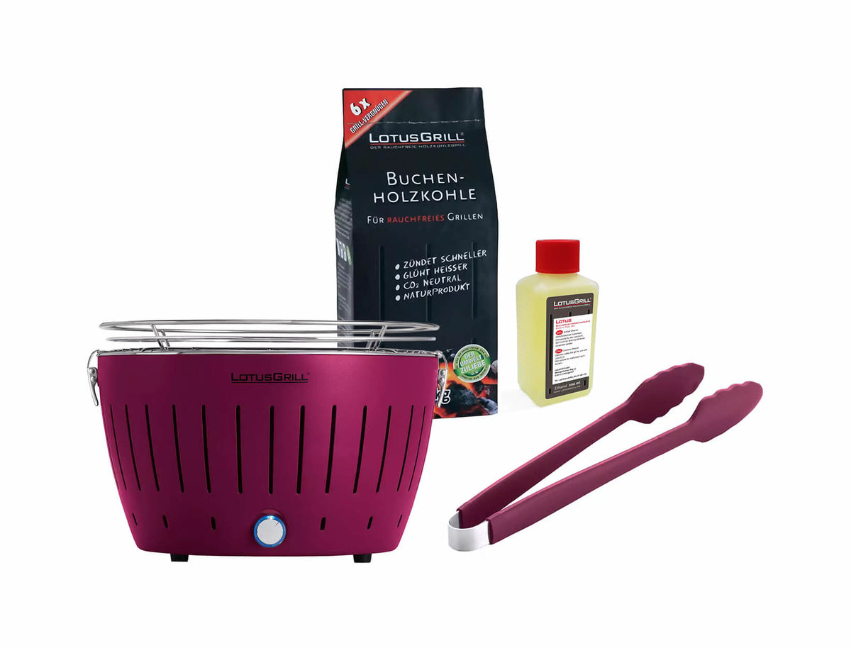 Image of LotusGrill Original Ø 32cm Pflaumenlila inkl.Grillzubehör bei nettoshop.ch