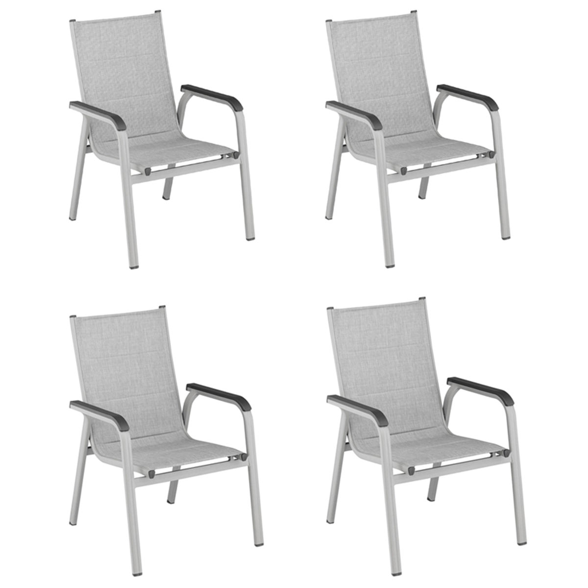 Image of Kettler Basic Plus Padded 4er Set Stapelsessel bei nettoshop.ch