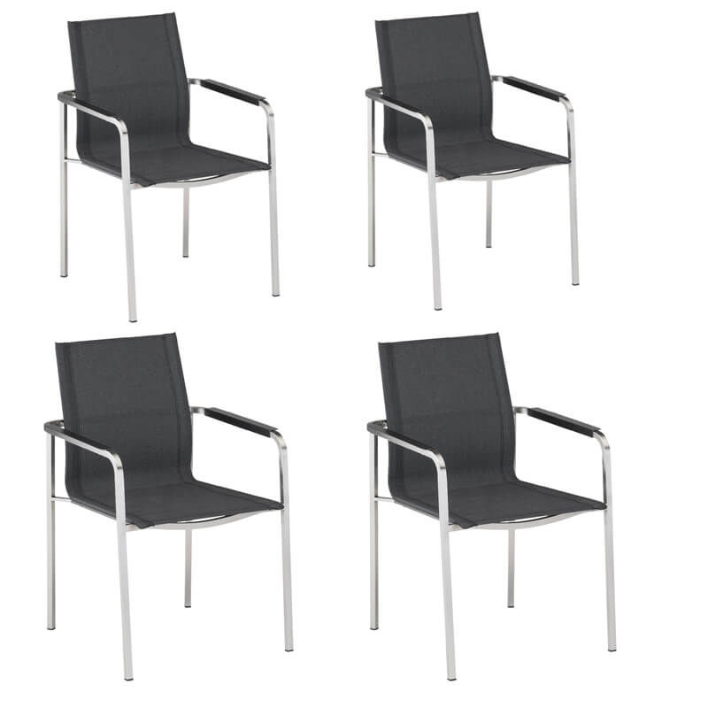 Image of Kettler Feel 4er Set Stapelsessel Edelstahl bei nettoshop.ch