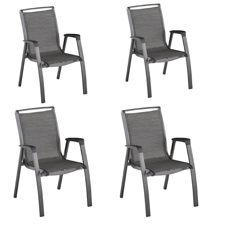 Image of Kettler Forma II 4er Set Stapelsessel anthrazit/graphit bei nettoshop.ch